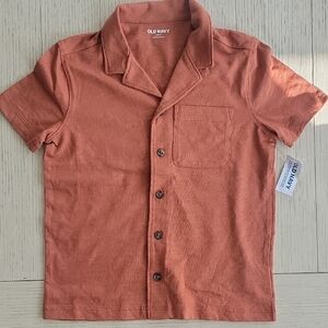 Old Navy | Terracotta Button-Up Shirt